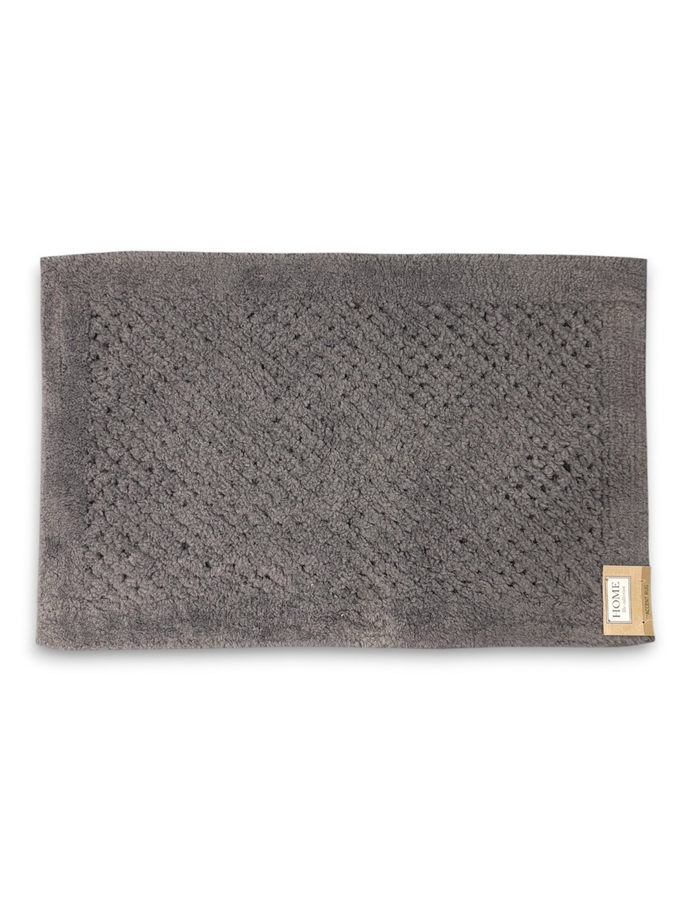 Home Collection Waffle Rug Gray Indoor Non-Skid 18 x 28 NWT